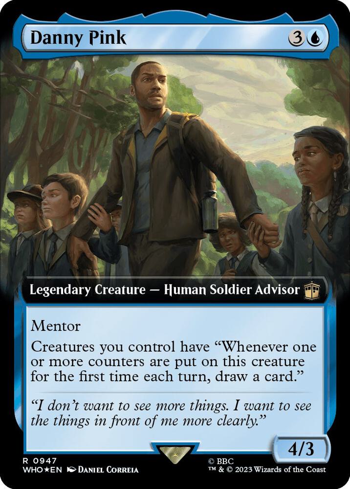 Danny Pink (Extended Art) (Surge Foil) - Universes Beyond: Doctor Who (WHO) NM *FOIL*