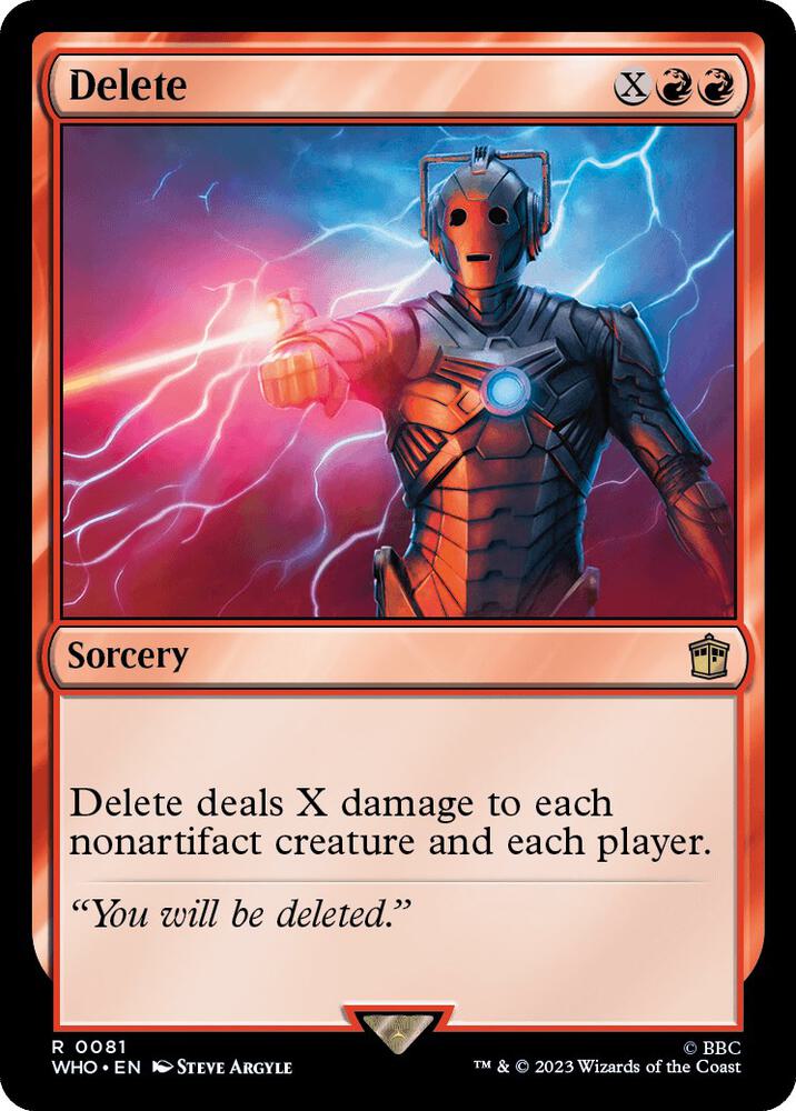 Delete - Universes Beyond: Doctor Who (WHO) NM *FOIL*