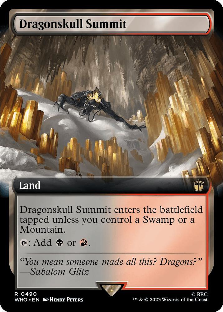 Dragonskull Summit (Extended Art) - Universes Beyond: Doctor Who (WHO) NM *FOIL*