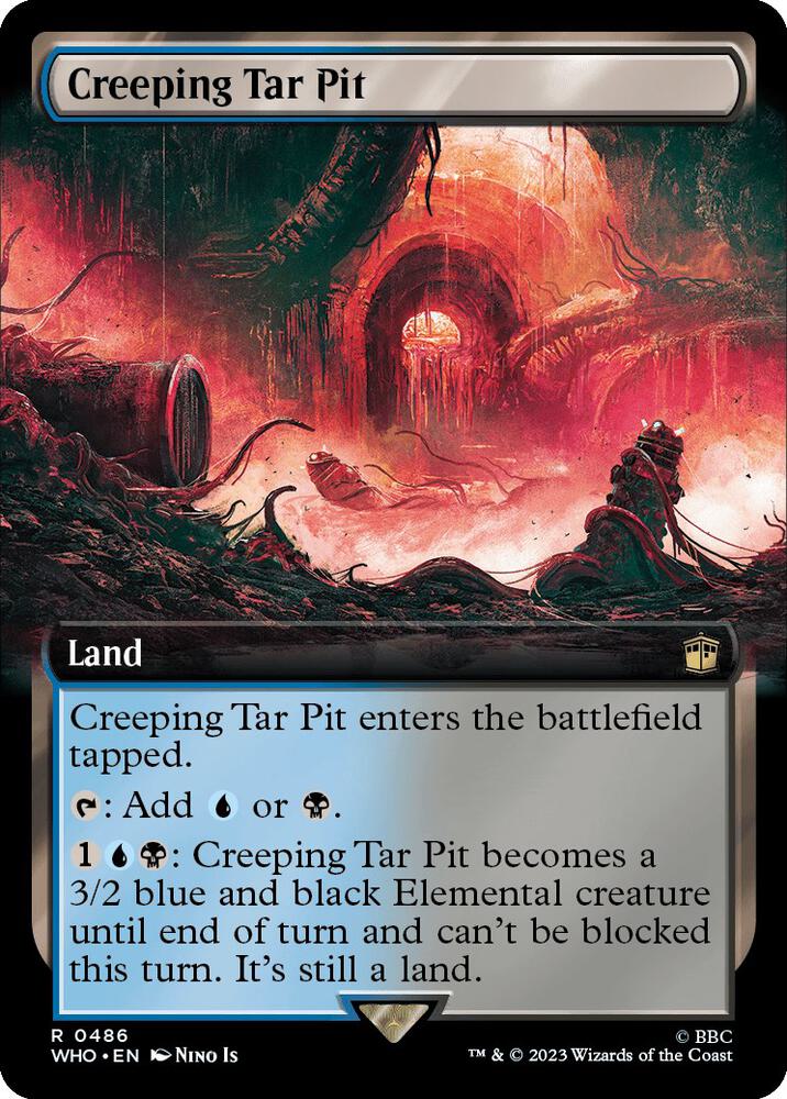 Creeping Tar Pit (Extended Art) - Universes Beyond: Doctor Who (WHO) NM