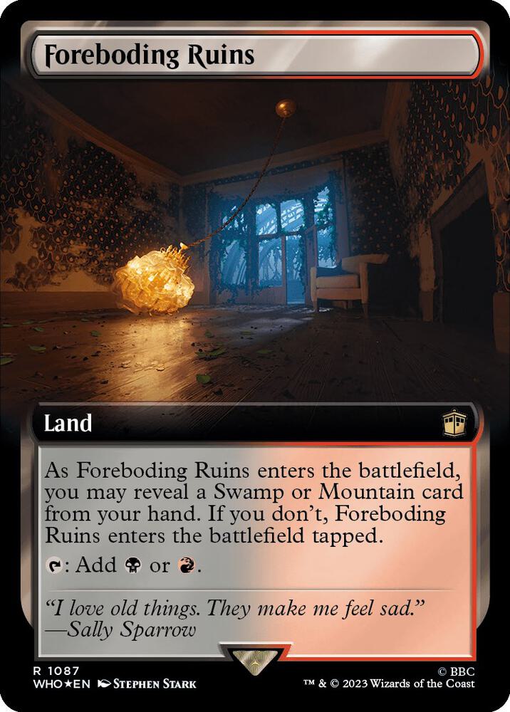 Foreboding Ruins (Extended Art) (Surge Foil) - Universes Beyond: Doctor Who (WHO) NM *FOIL*