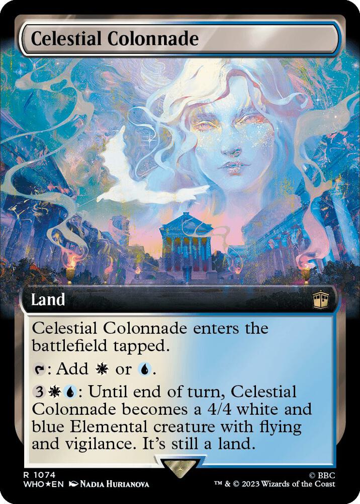 Celestial Colonnade (Extended Art) (Surge Foil) - Universes Beyond: Doctor Who (WHO) NM *FOIL*