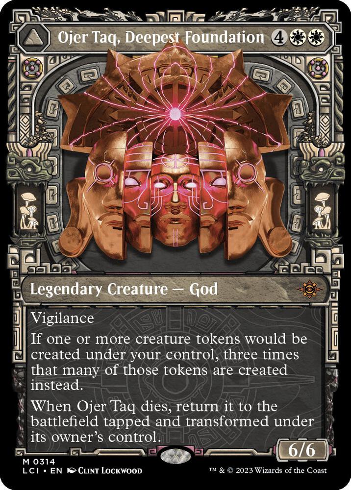 Ojer Taq, Deepest Foundation (Showcase) - The Lost Caverns of Ixalan (LCI) NM *FOIL*