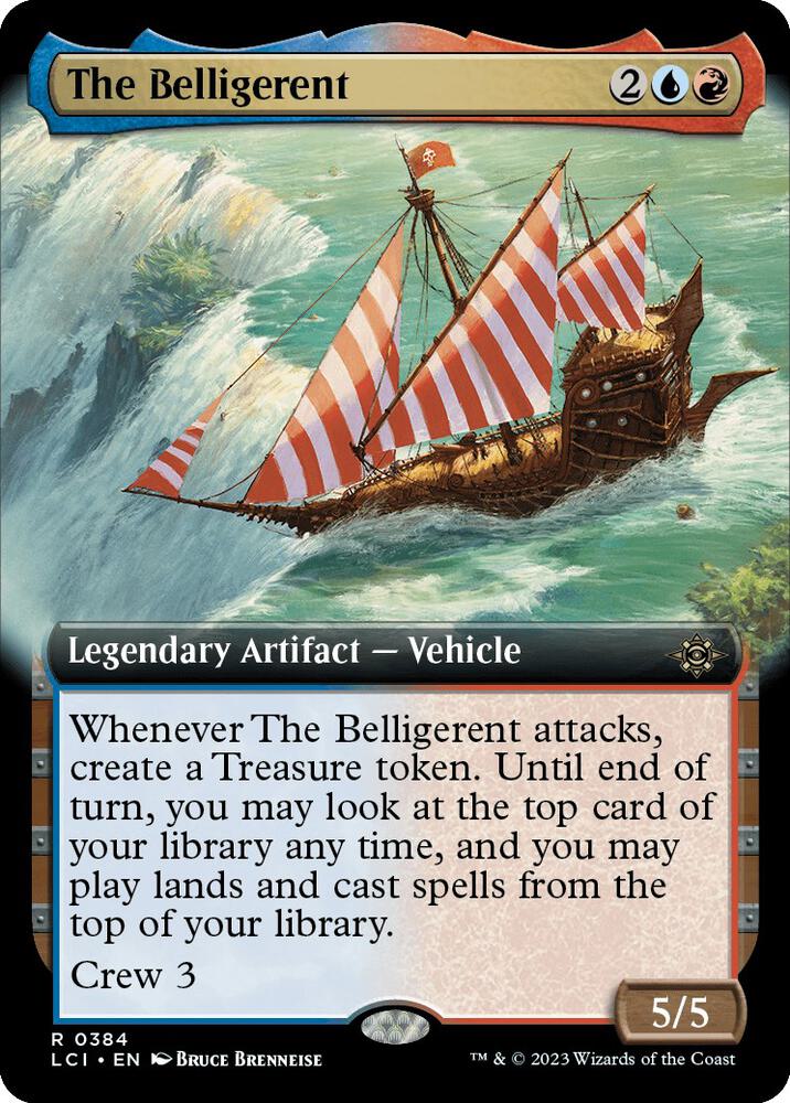 The Belligerent (Extended Art) - The Lost Caverns of Ixalan (LCI) NM *FOIL*