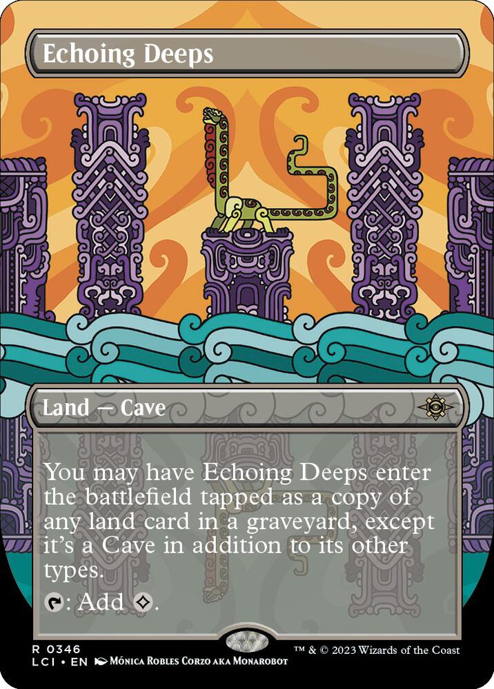 Echoing Deeps (Borderless) - The Lost Caverns of Ixalan (LCI) NM