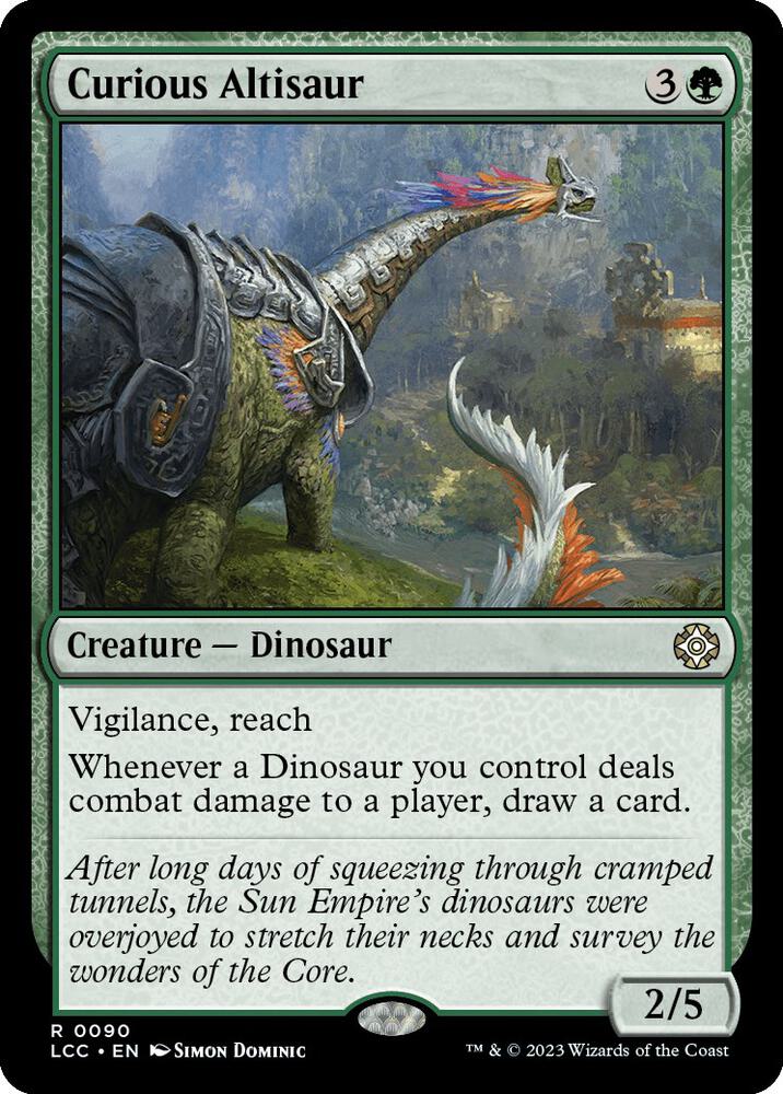 Curious Altisaur - Commander: The Lost Caverns of Ixalan (LCC) NM