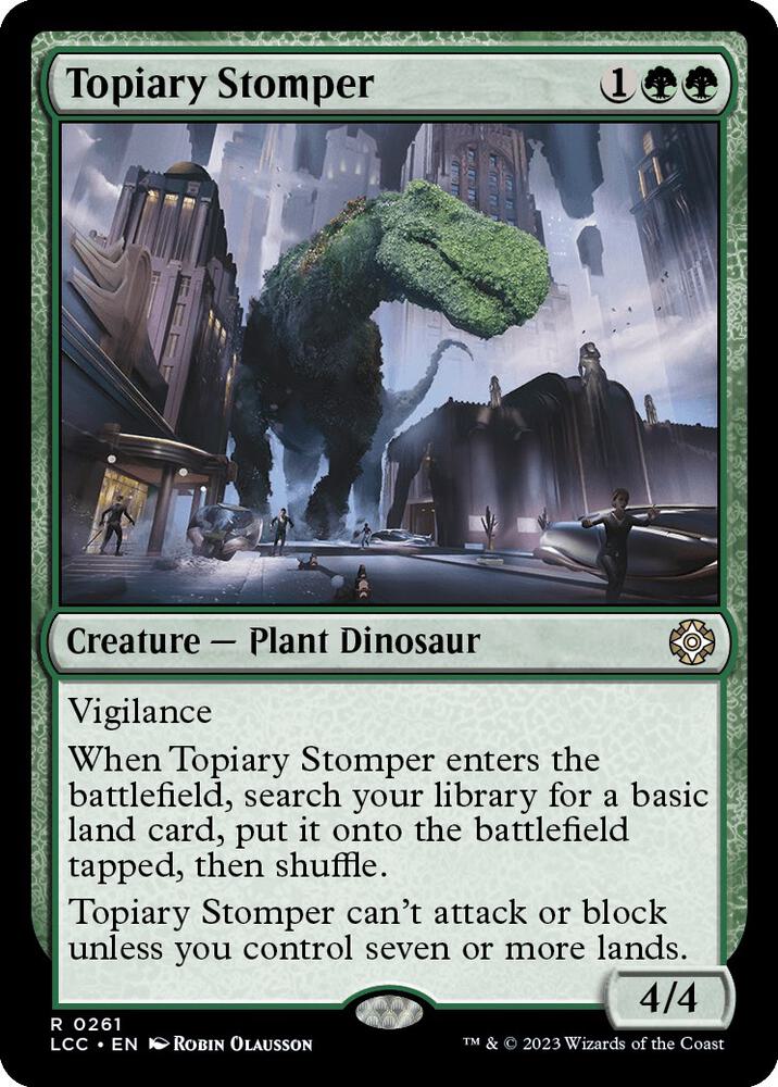 Topiary Stomper - Commander: The Lost Caverns of Ixalan (LCC) NM