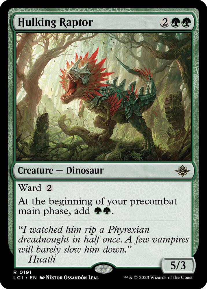 Hulking Raptor - The Lost Caverns of Ixalan (LCI) NM