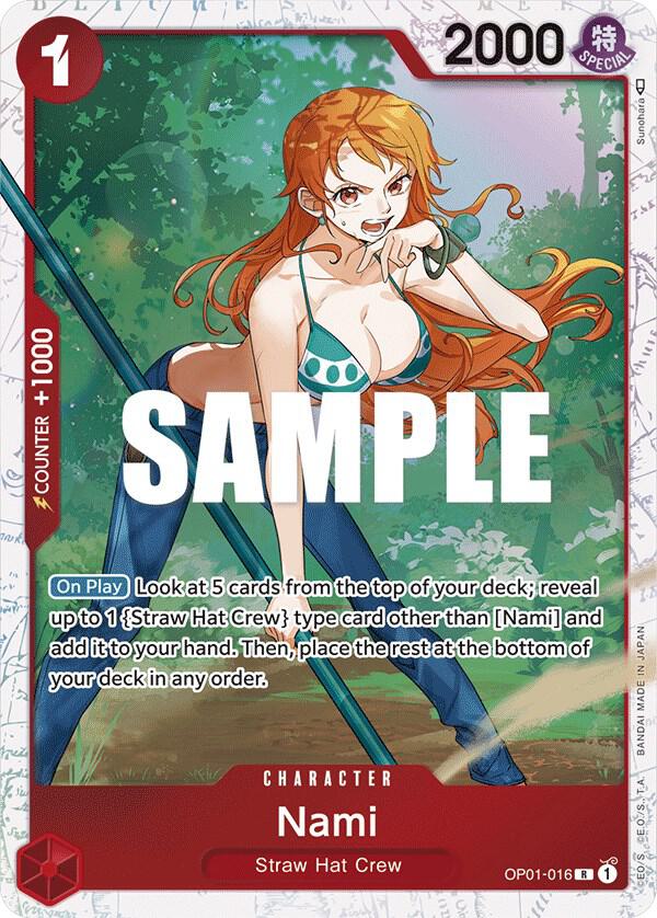 Nami - OP01-016 (Ultra Deck: The Three Captains) - One Piece Promotion Cards (OP-PR) NM *FOIL*