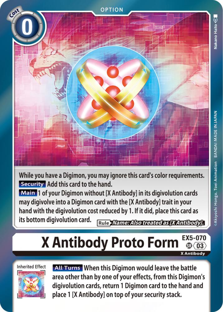 X Antibody Proto Form - Animal Colosseum (EX-05) NM *FOIL*