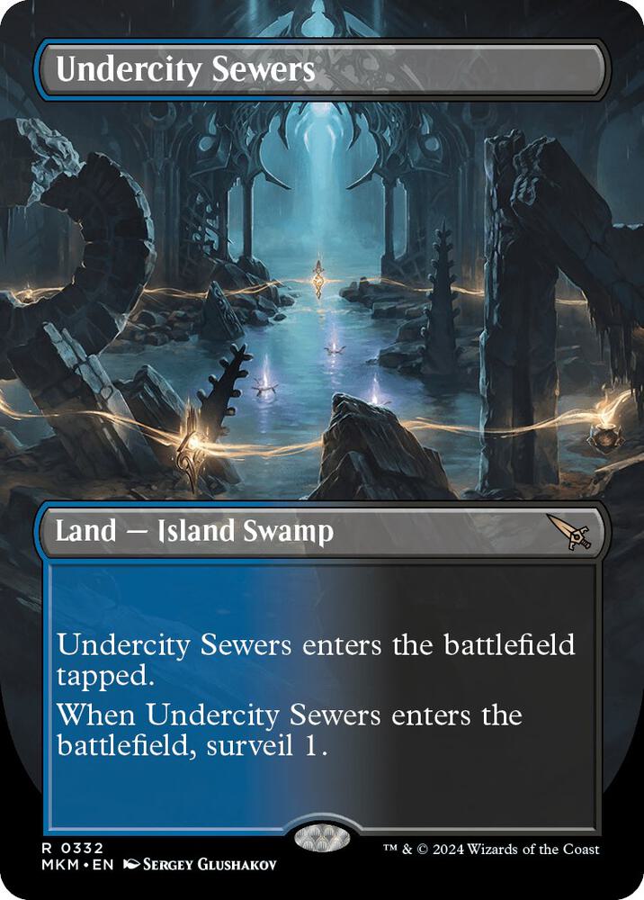 Undercity Sewers (Borderless) - Murders at Karlov Manor (MKM) NM *FOIL*
