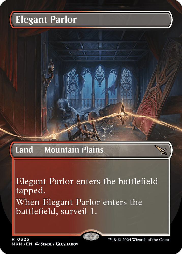 Elegant Parlor (Borderless) - Murders at Karlov Manor (MKM) NM *FOIL*