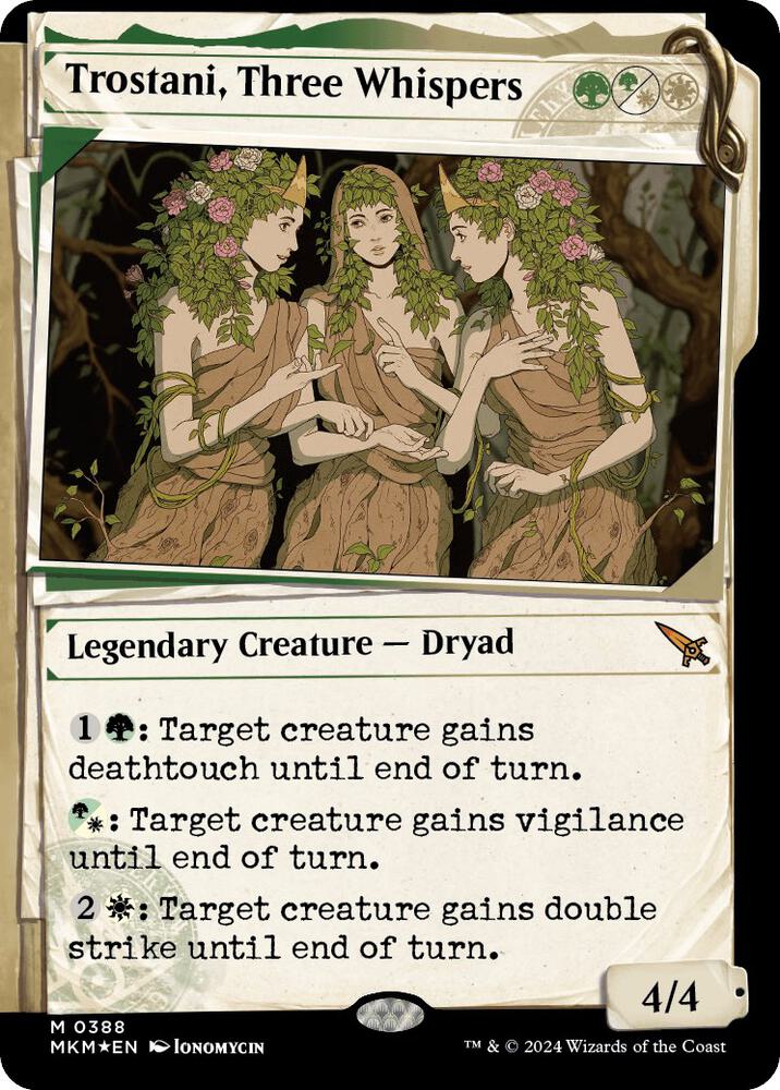 Trostani, Three Whispers (Showcase) (Invisible Ink) - Murders at Karlov Manor (MKM) NM *FOIL*