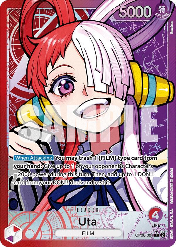 Uta (Alternate Art) - Wings of the Captain (OP06) NM *FOIL*