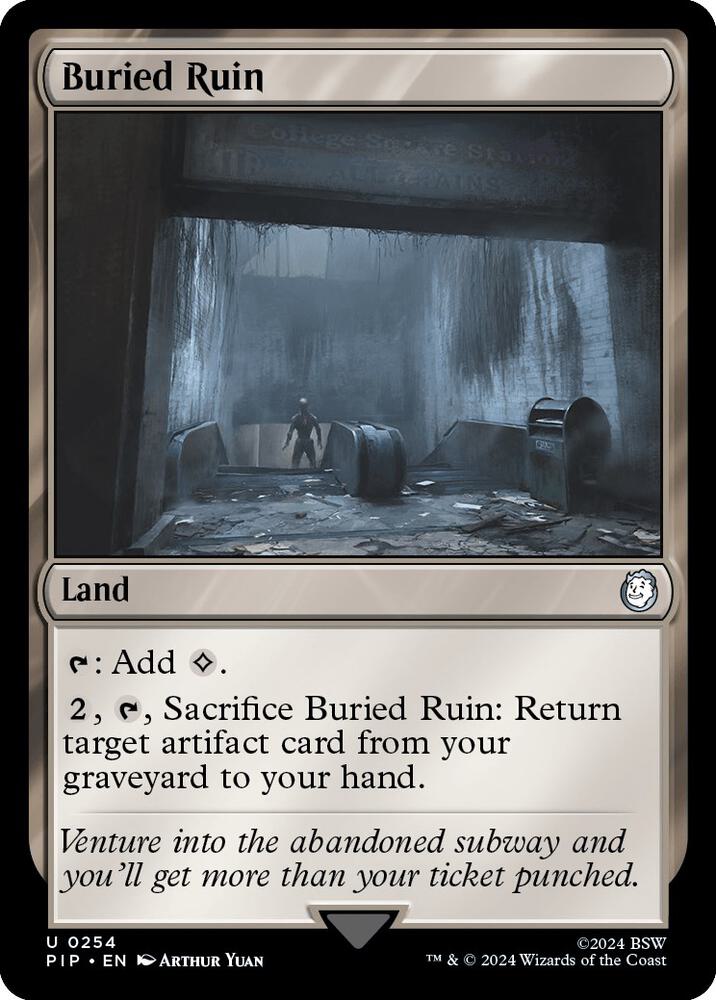 Buried Ruin - Universes Beyond: Fallout (PIP) NM *FOIL*