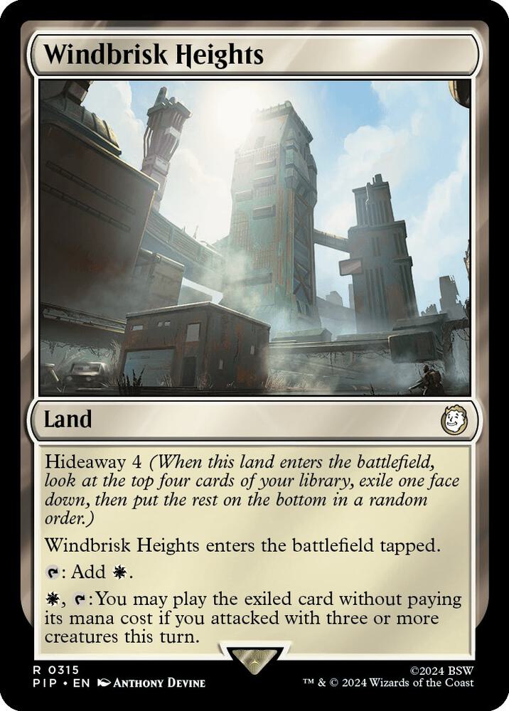 Windbrisk Heights - Universes Beyond: Fallout (PIP) NM *FOIL*