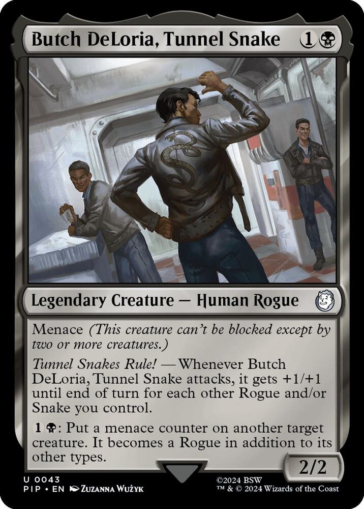 Butch DeLoria, Tunnel Snake - Universes Beyond: Fallout (PIP) NM *FOIL*