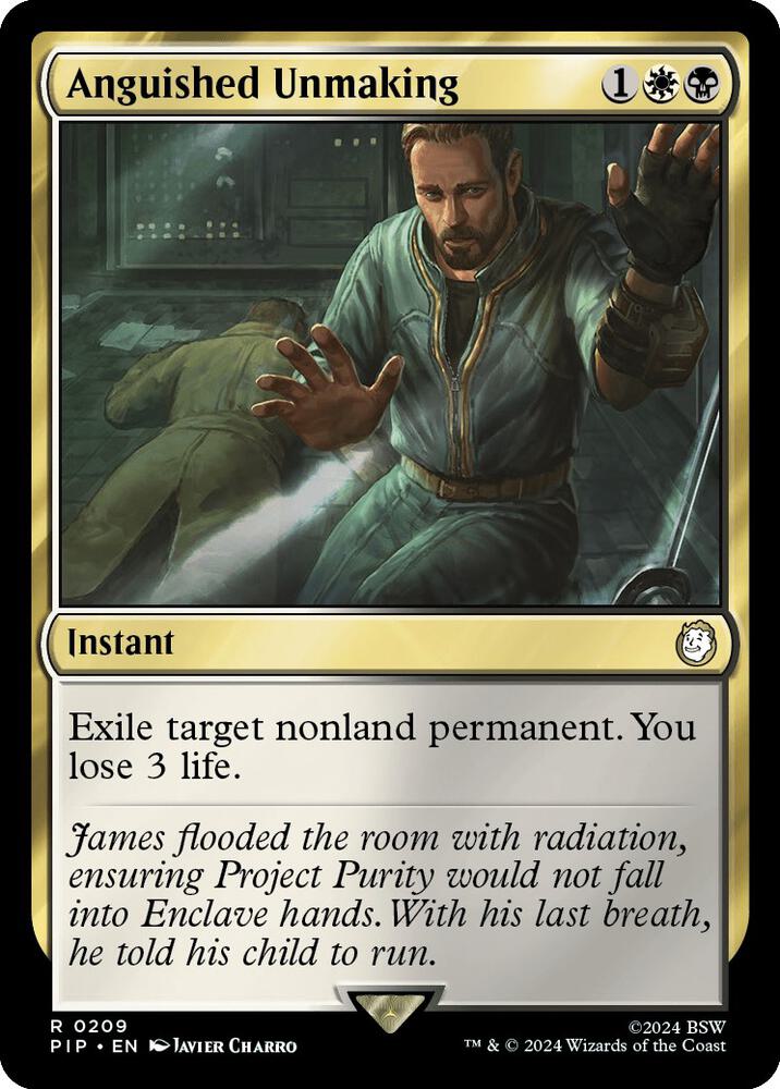 Anguished Unmaking - Universes Beyond: Fallout (PIP) NM