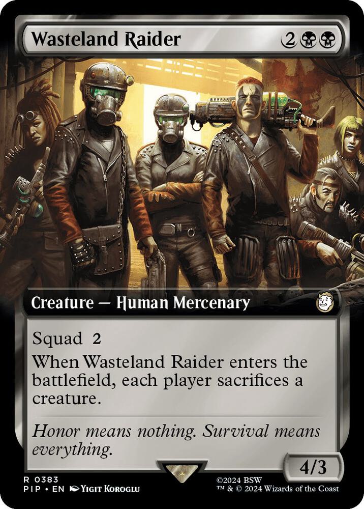 Wasteland Raider (Extended Art) - Universes Beyond: Fallout (PIP) NM
