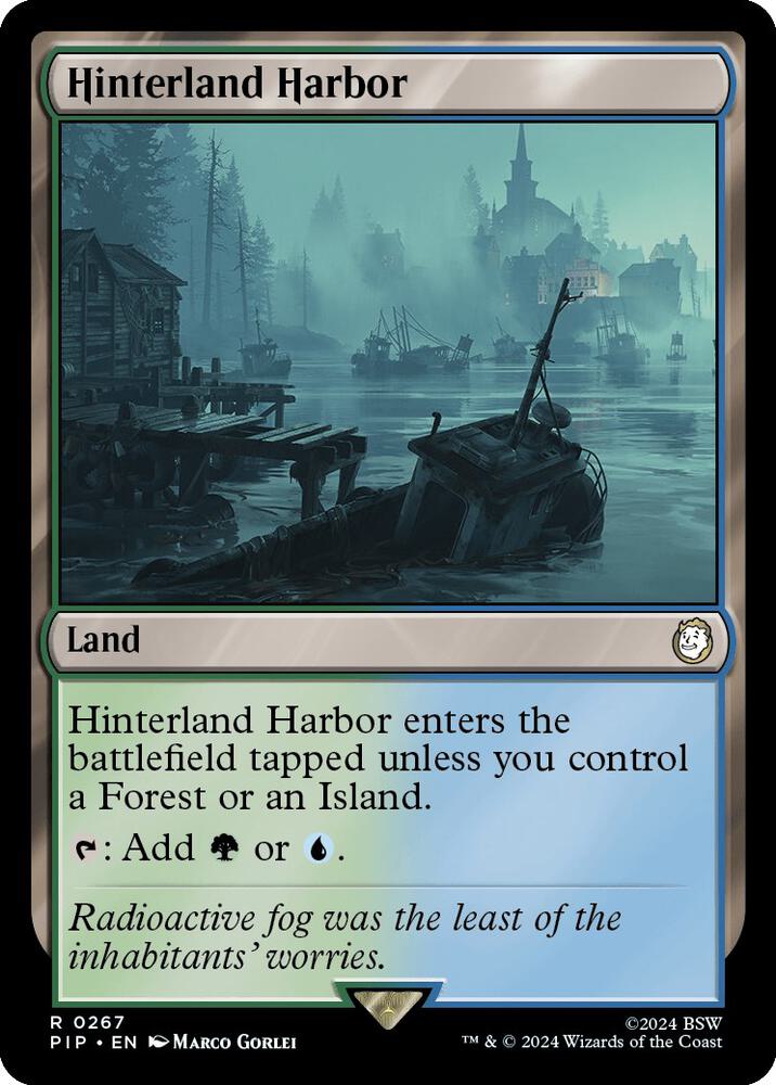 Hinterland Harbor - Universes Beyond: Fallout (PIP) NM *FOIL*