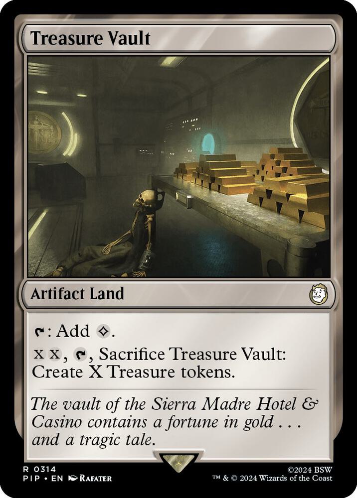 Treasure Vault - Universes Beyond: Fallout (PIP) NM *FOIL*