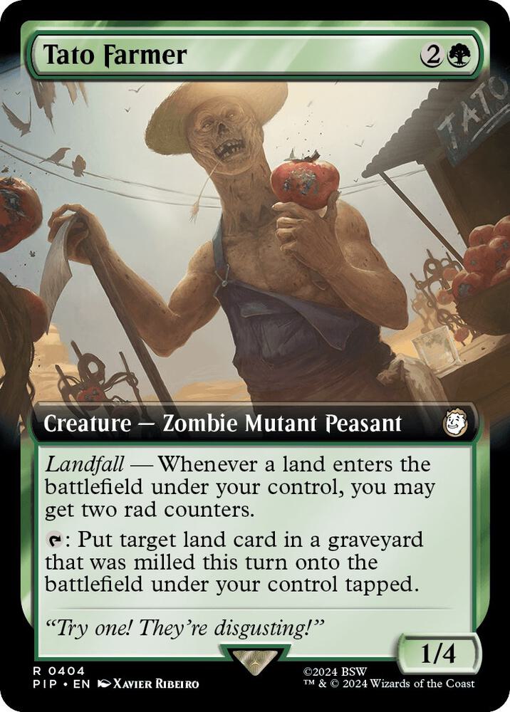 Tato Farmer (Extended Art) - Universes Beyond: Fallout (PIP) NM