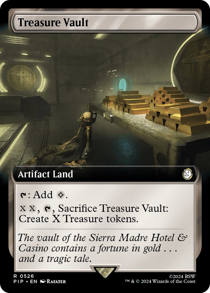 Treasure Vault (Extended Art) - Universes Beyond: Fallout (PIP) NM
