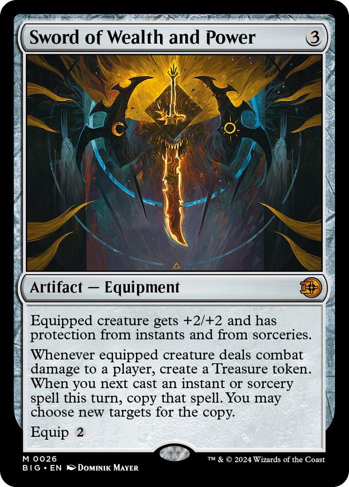 Sword of Wealth and Power - Outlaws of Thunder Junction: The Big Score (BIG) NM *FOIL*