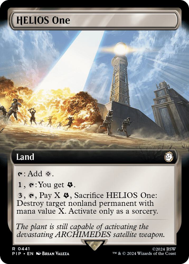 HELIOS One (Extended Art) - Universes Beyond: Fallout (PIP) NM *FOIL*