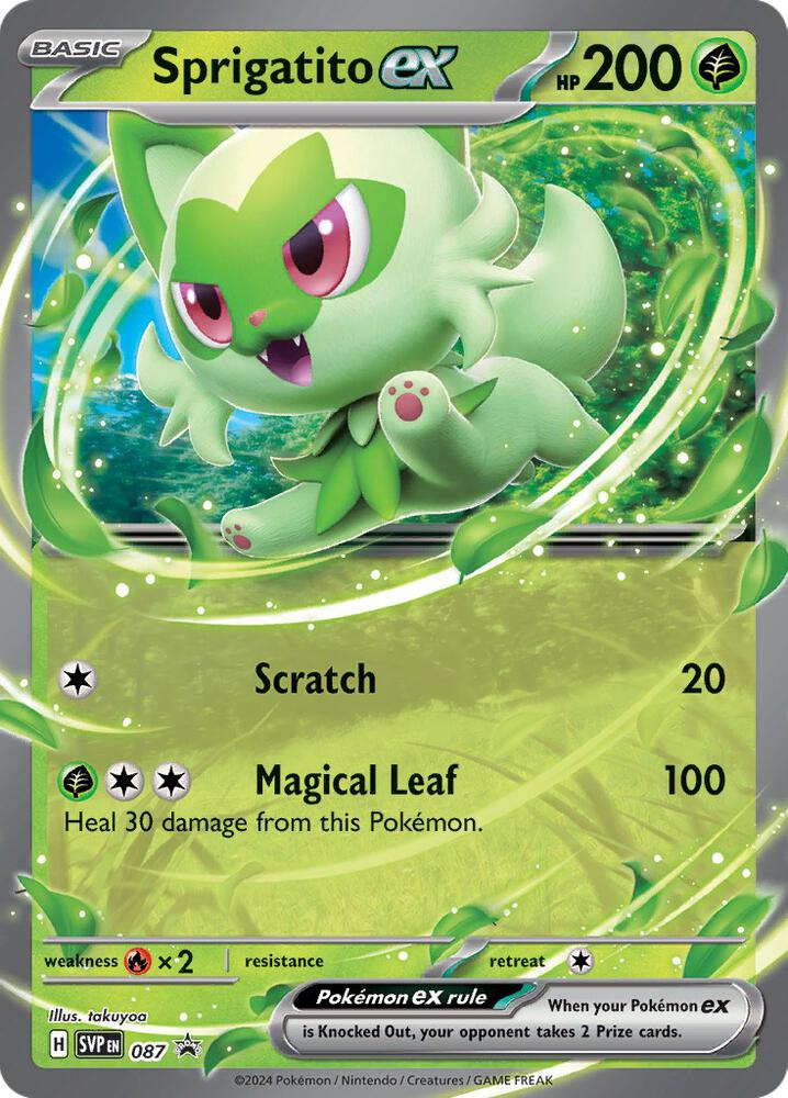 Sprigatito ex - 087 - SV: Scarlet & Violet Promo Cards (SVP) NM *FOIL* SEALED