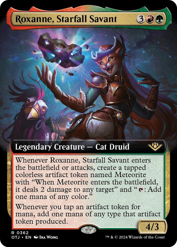 Roxanne, Starfall Savant (Extended Art) - Outlaws of Thunder Junction (OTJ) NM