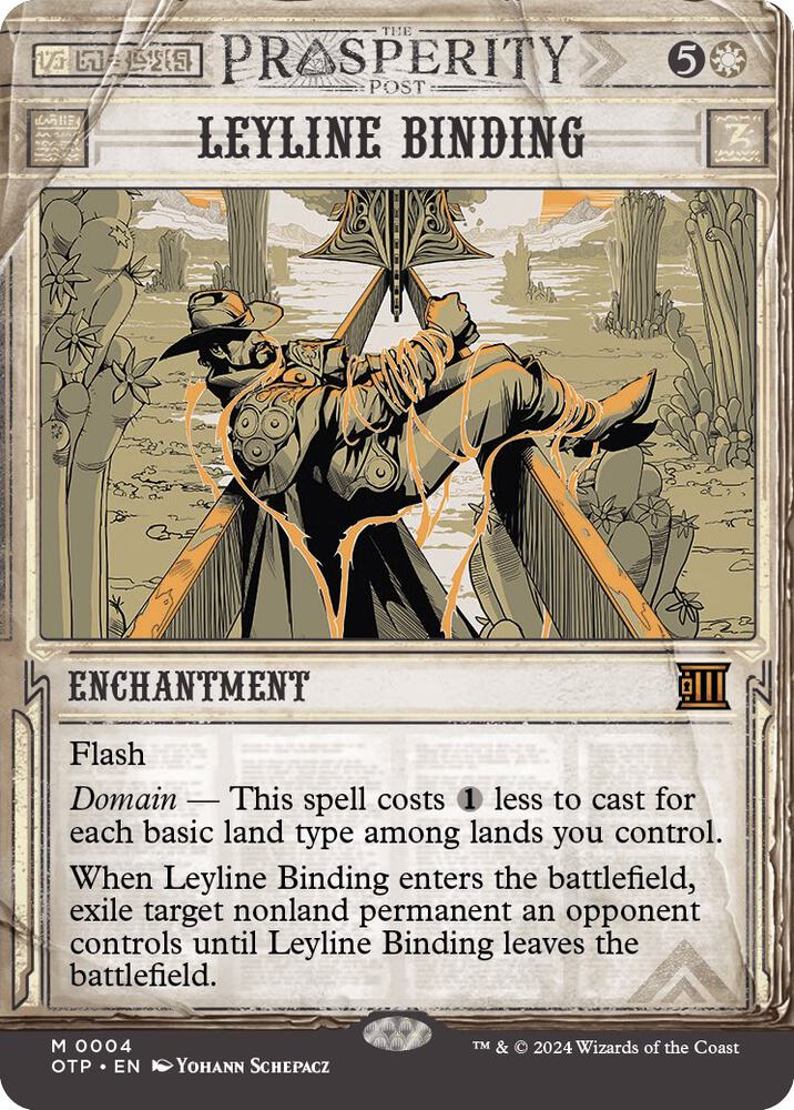 Leyline Binding - Outlaws of Thunder Junction: Breaking News (OTP) NM *FOIL*