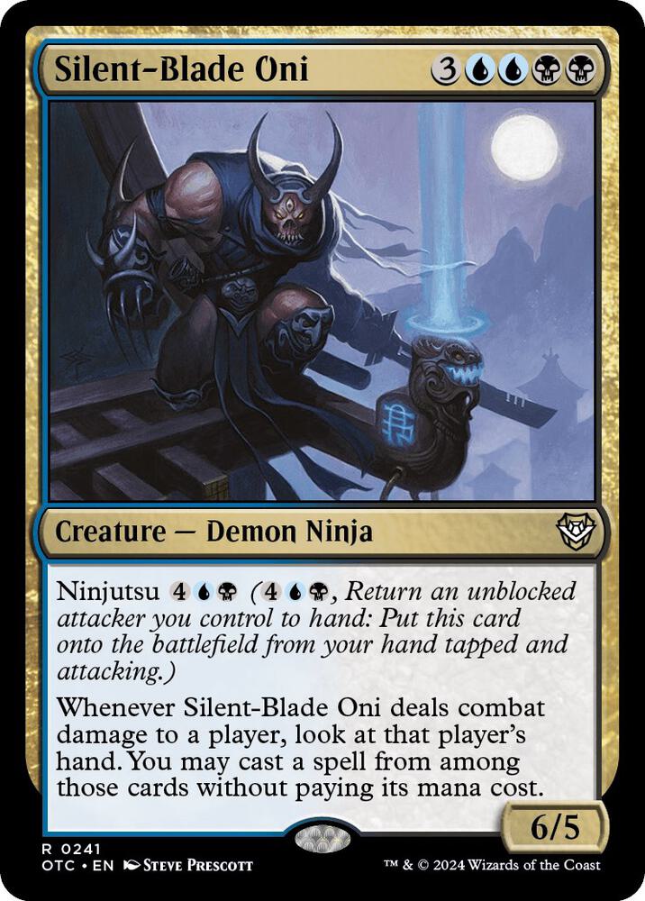 Silent-Blade Oni - Commander: Outlaws of Thunder Junction (OTC) NM