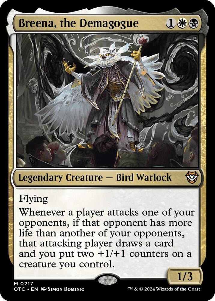 Breena, the Demagogue - Commander: Outlaws of Thunder Junction (OTC) NM