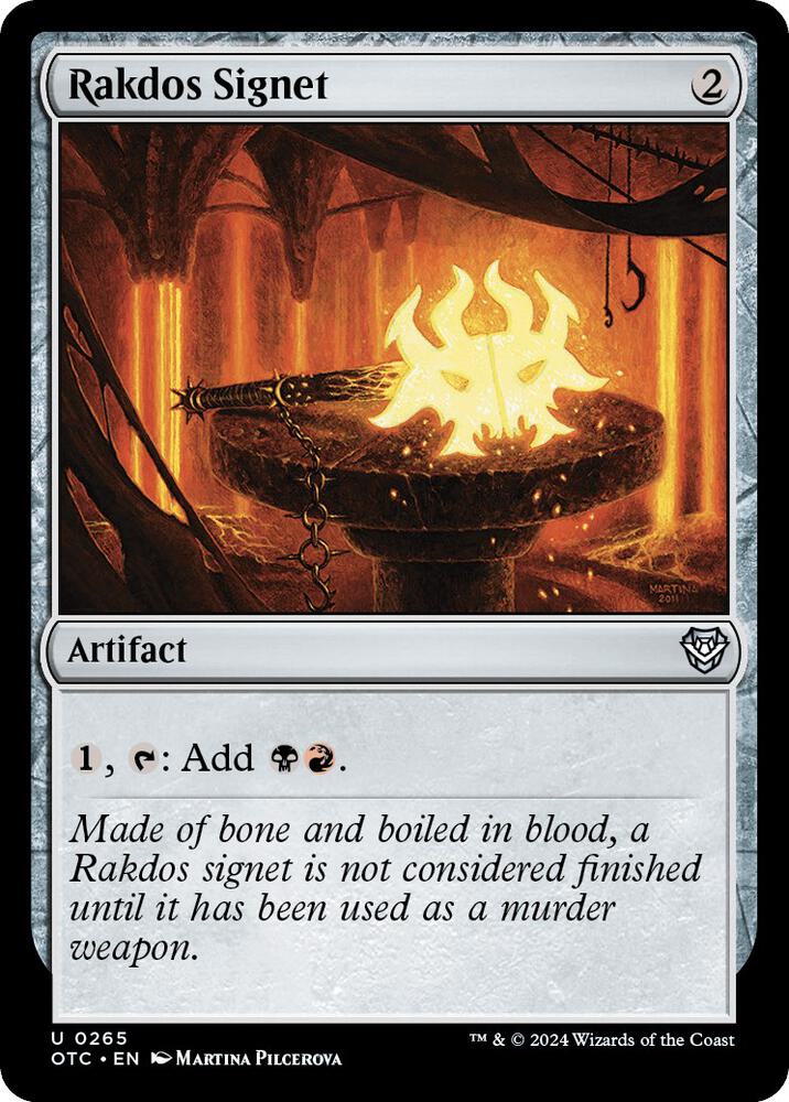 Rakdos Signet - Commander: Outlaws of Thunder Junction (OTC) NM