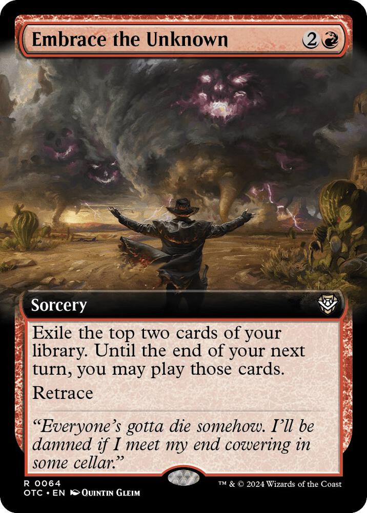 Embrace the Unknown (Extended Art) - Commander: Outlaws of Thunder Junction (OTC) NM