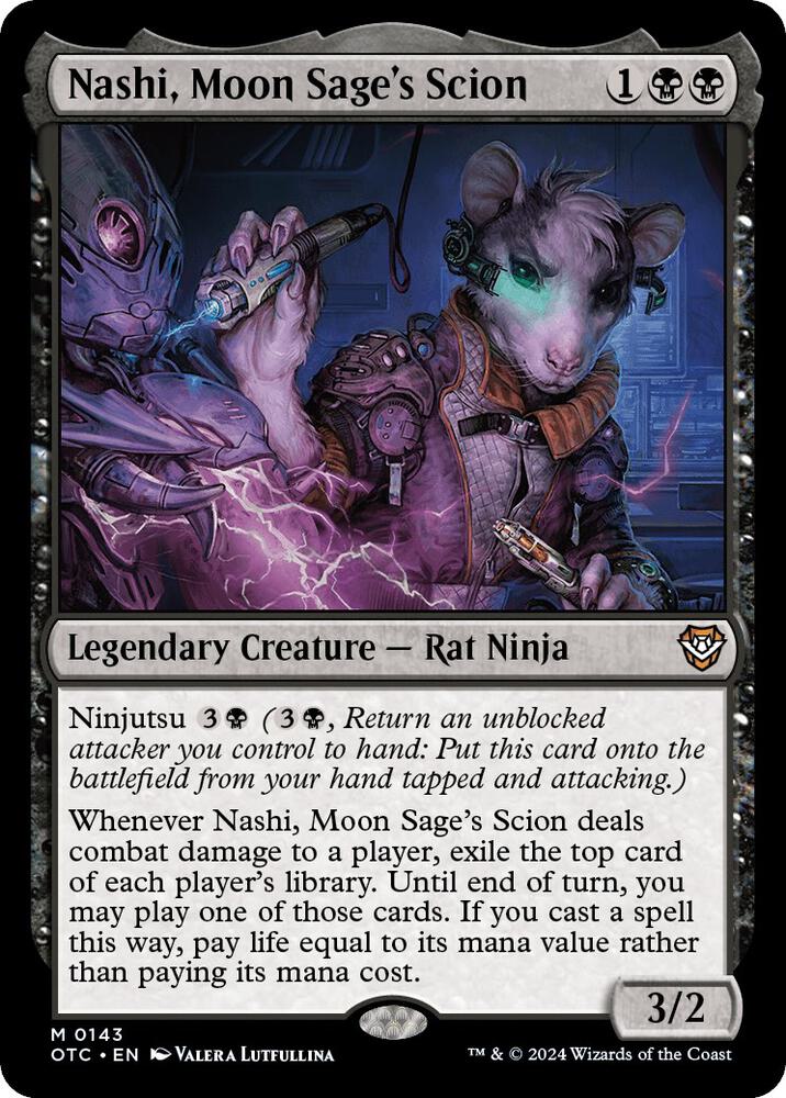 Nashi, Moon Sage's Scion - Commander: Outlaws of Thunder Junction (OTC) NM