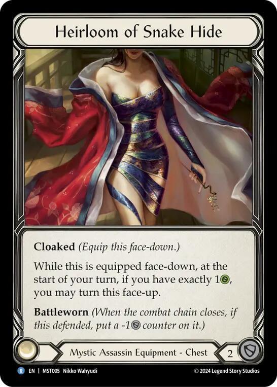 Heirloom of Snake Hide - Part the Mistveil (MST) Cold Foil NM