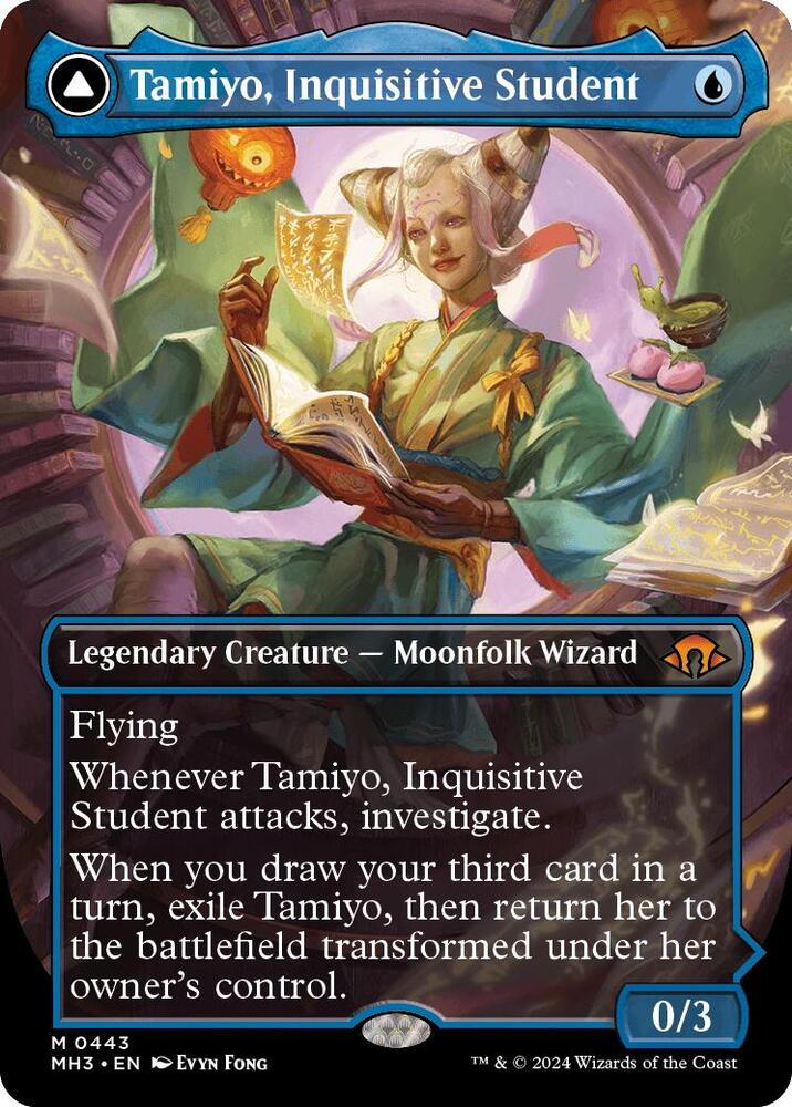 Tamiyo, Inquisitive Student (Borderless) - Modern Horizons 3 (MH3) NM