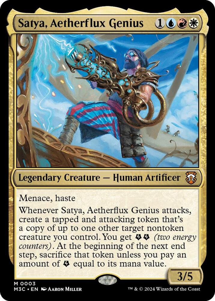 Satya, Aetherflux Genius - Commander: Modern Horizons 3 (M3C)