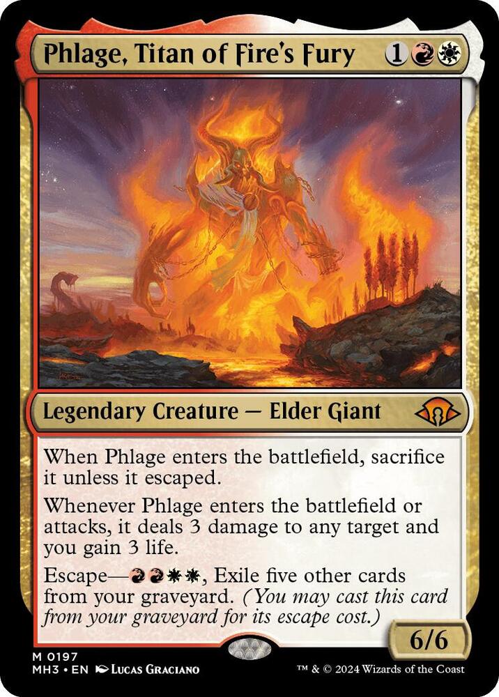 Phlage, Titan of Fire's Fury - Modern Horizons 3 (MH3) NM