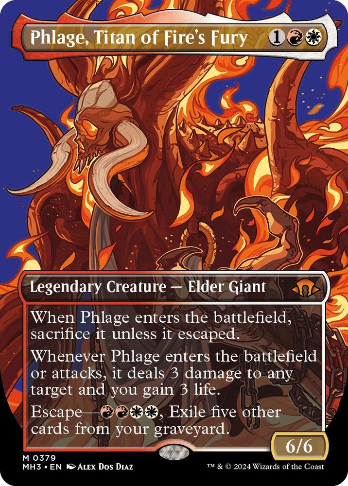 Phlage, Titan of Fire's Fury (Borderless) - Modern Horizons 3 (MH3) NM
