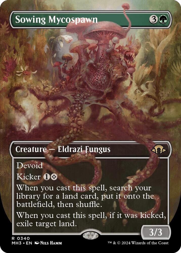 Sowing Mycospawn (Borderless) - Modern Horizons 3 (MH3) NM