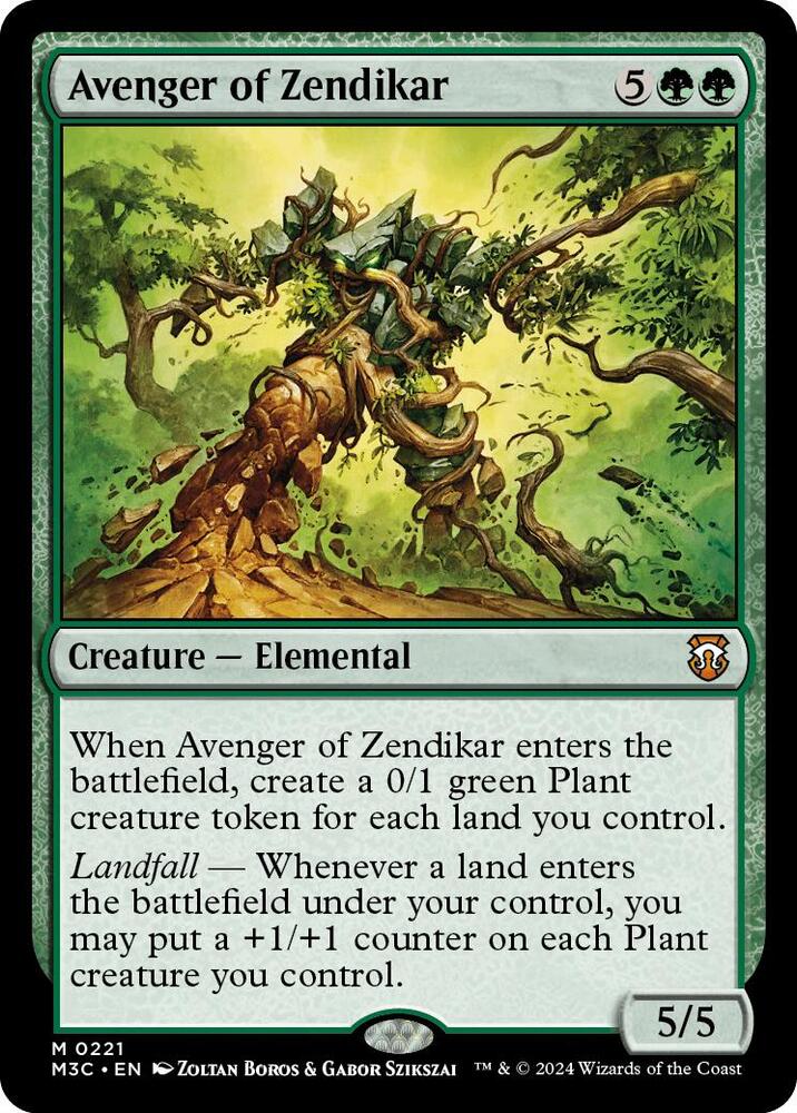 Avenger of Zendikar (Ripple Foil) - Commander: Modern Horizons 3 (M3C) NM *FOIL*