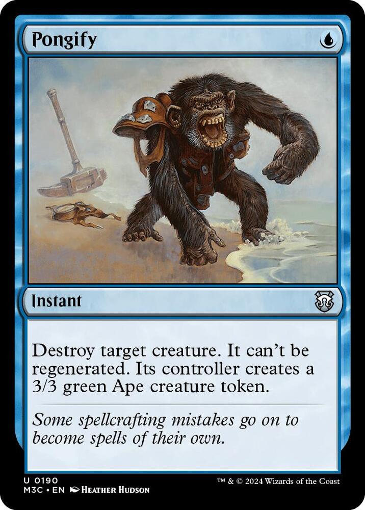 Pongify (Ripple Foil) - Commander: Modern Horizons 3 (M3C) NM *FOIL*