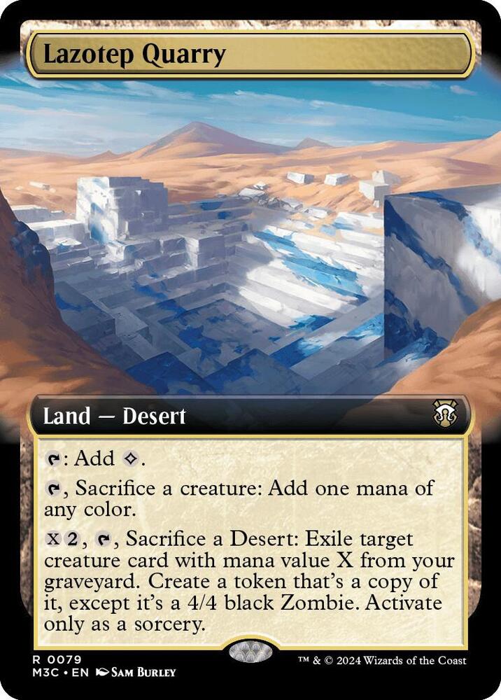 Lazotep Quarry (Extended Art) (Ripple Foil) - Commander: Modern Horizons 3 (M3C)