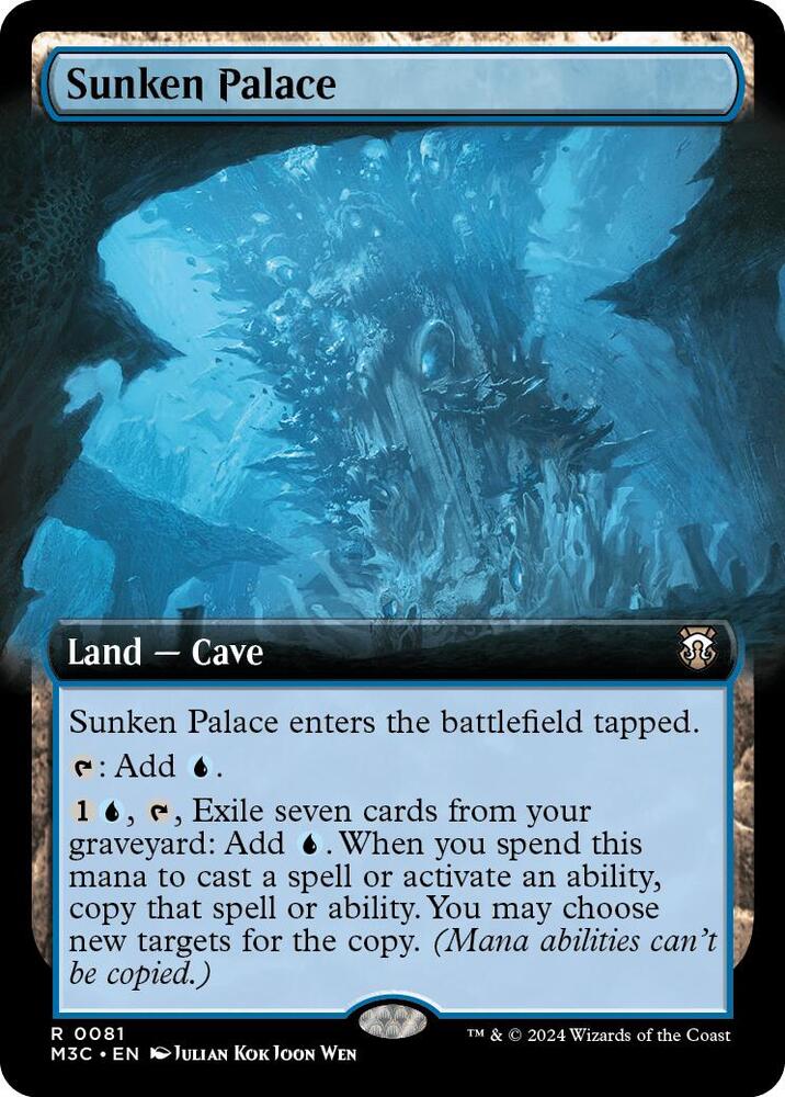 Sunken Palace (Extended Art) (Ripple Foil) - Commander: Modern Horizons 3 (M3C) NM *FOIL*