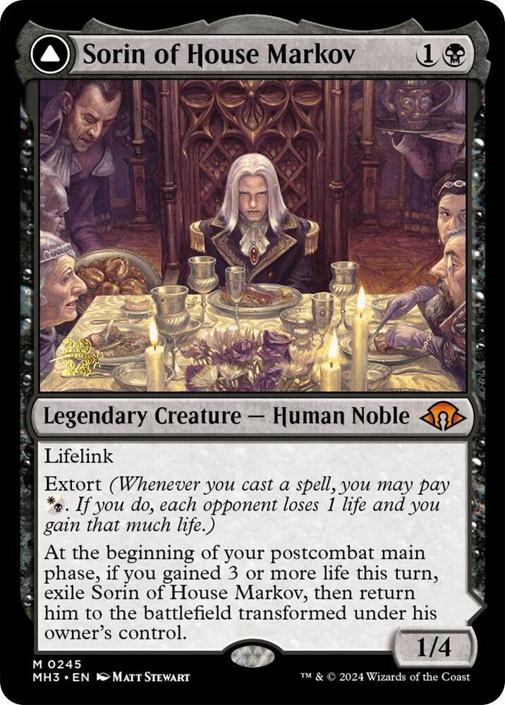 Sorin of House Markov - Prerelease Cards (PRE) NM *FOIL*