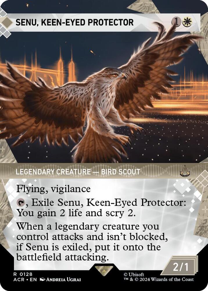 Senu, Keen-Eyed Protector (Showcase) - Universes Beyond: Assassin's Creed (ACR) NM *FOIL*