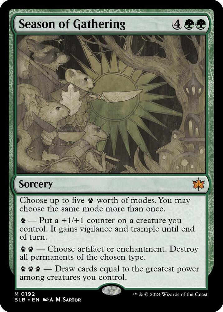 Season of Gathering - Bloomburrow (BLB) NM *FOIL*